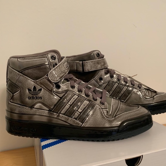 Adidas Originals Jeremy Scott JS Forum Dipped High G54999 Men US 9.5 Grey Carbon - Picture 3 of 16